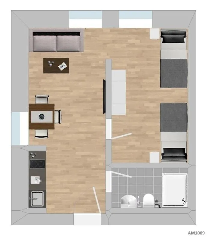 Am1089 - Moderne Monteurwohnung Uebergangswohnung Amberg Apartment